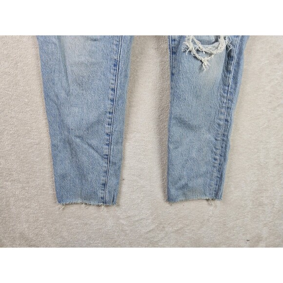 Madewell Women's Curvy Perfect Vintage Light Wash Raw Hem Size 26 - Picture 3 of 6